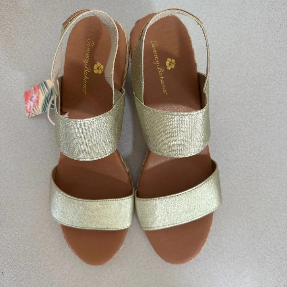 NEW Tommy Bahama‎ Sakura With Silver Elastic Straps